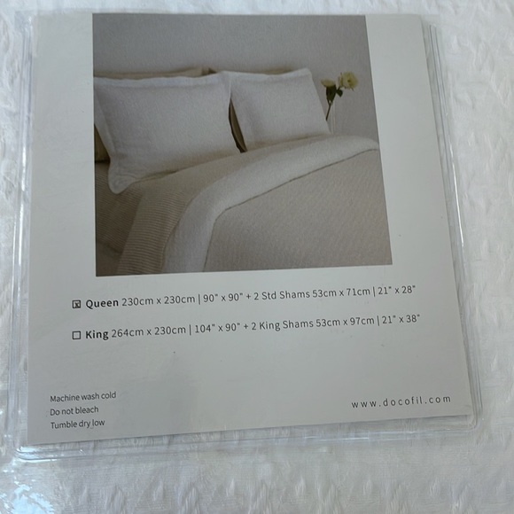 3 piece Duvet Set 100% Cotton Queen - Picture 2 of 5